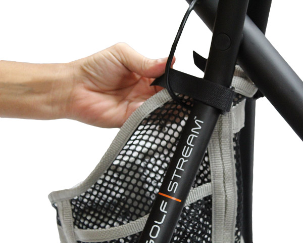 Pull velcro over and press down to secure.