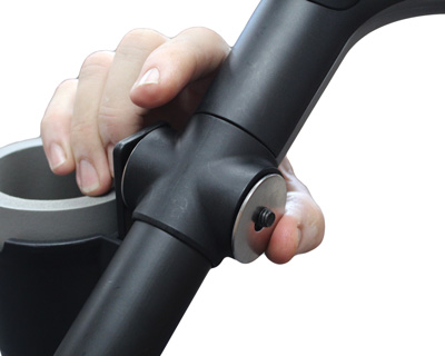 Second washer being placed on Golfstream accessory station for cup holder installation.