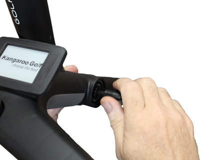 Black wing nut added to bolt.