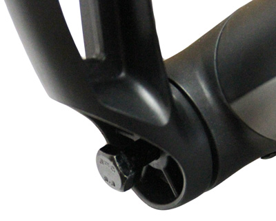 Umbrella holder and bolt placed into accessory bar.