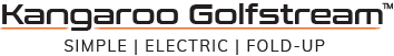 Golfstream logo - white text with a vertical orange line between words golf and stream