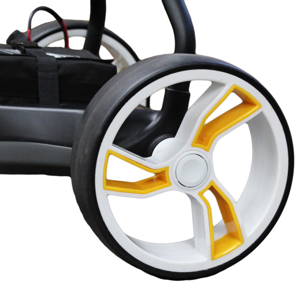 Kangaroo Golfstream Pacer's yellow quick release wheel
